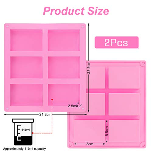 O-Kinee Stampi per Saponette, 2 Pezzi Stampi in