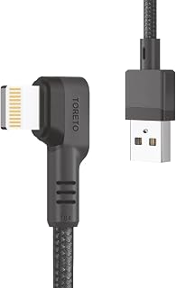 Toreto DURA L2 1.M Fast Charging 3A 8 Pin USB Cable with Charge & Sync Function for iPhone, iPad. Price In India