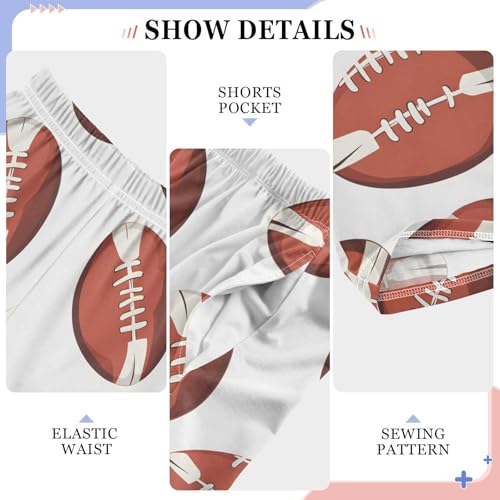 Pajama Pants American Football Pattern PJ Bottoms Sleepwear Lounge Sleep Pant with Pockets4