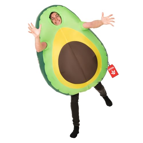 Morph Disfraz Hinchable de Aguacate Adulto, Fruta, para Despedida de Soltero