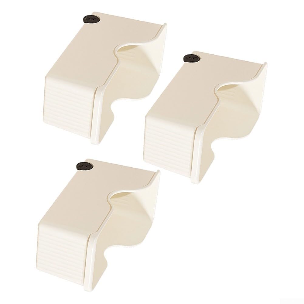 Küchenorganisation Box rollend 3 Stück Vorratsdosen transparent für griff Schrank Aufbewahrung stapelbar 39x19x20cm