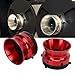 WiseZythum 1 Pair Nab Hub Adapter, Polished Aluminium Alloy 10in Opener, Universal Loading Device for Studer ReVox Akai Teac Reel - to - Reel Tape Decks with Secure Lockable Fit (Red)