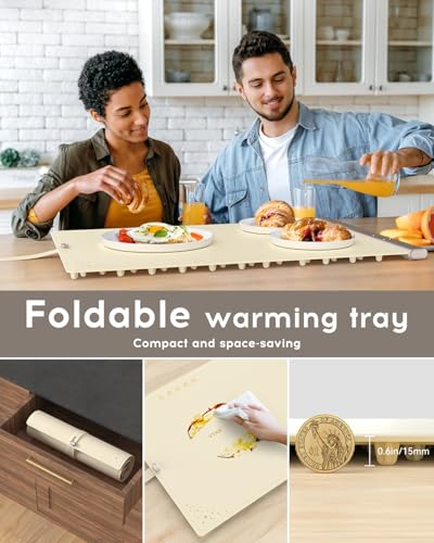 Tapis chauffant électrique portable Hot Logic pour maintien au chaud de buffet - 4