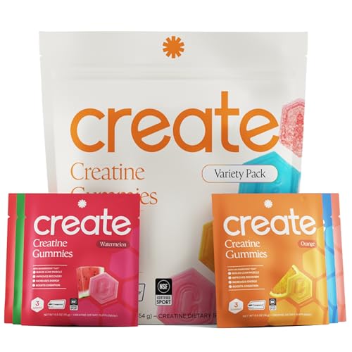 Create Creatine Gummies Single-Serve Packs 30ct Variety Pack