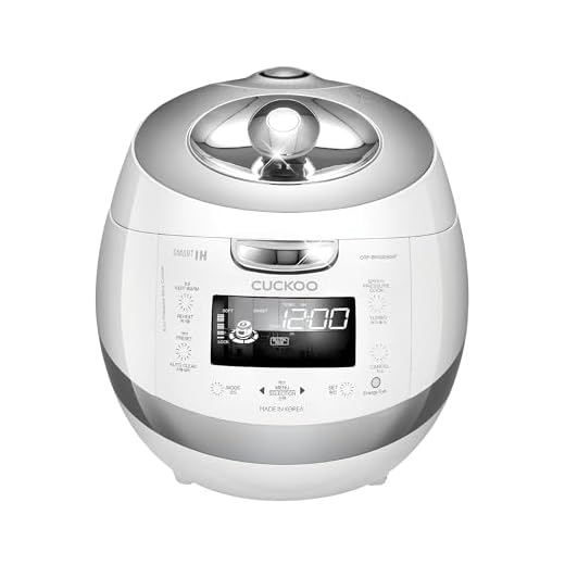CUCKOO CRP-BHSS0609F | 6-Cup (Uncooked) Induction Heating Pressure Rice Cooker | 16 Menu Options, Stainless Steel Inner Pot, Made in Korea | White