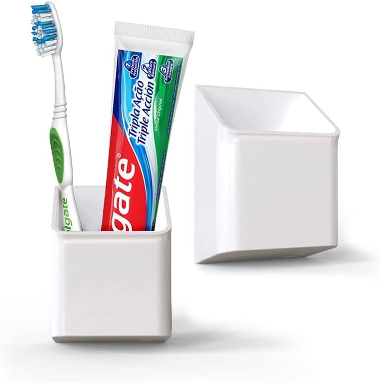 Sculpy Porta Escova de Dente e Pasta Suporte de Parede para Banhe...