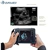 DAWEI Veterinary Ultrasound Machine for Pregnancy Portable Scanner with 3.5Mhz Convex Probe Waterproof Probe for Pig,Sheep,Dog,Cat,Livestock,Pet use