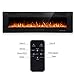 Antarctic Star 50 Inch Electric Fireplace in-Wall Recessed and Wall Mounted, Fireplace Heater and Linear Fireplace with Multicolor Flame, Timer, 750/1500W Control by Touch Panel & Remote