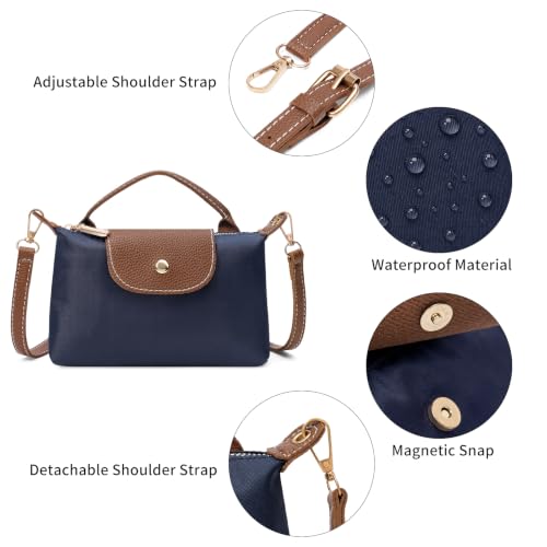 Image of RNIEGA Mini Crossbody Bag for Women Nylon Handbag Purses Phone Bags