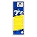Graphic Products Permanent Adhesive Vinyl Letters (94/pkg), 6", Yellow