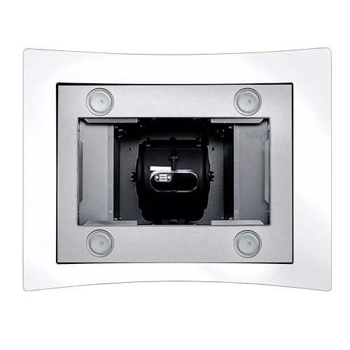 COSMO COS-668ICS750 30 in. Lumin Collection 380 CFM Ducted Island Range Hood, Soft Touch Controls, LED Lights, Stainless Steel