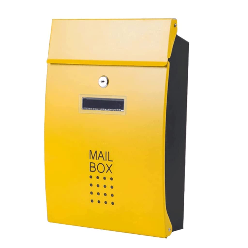 letter box， Wall-mount Mailboxes With Lock Postbox Simple Mailbox Posts Double Door For Residential Villas Drop Box