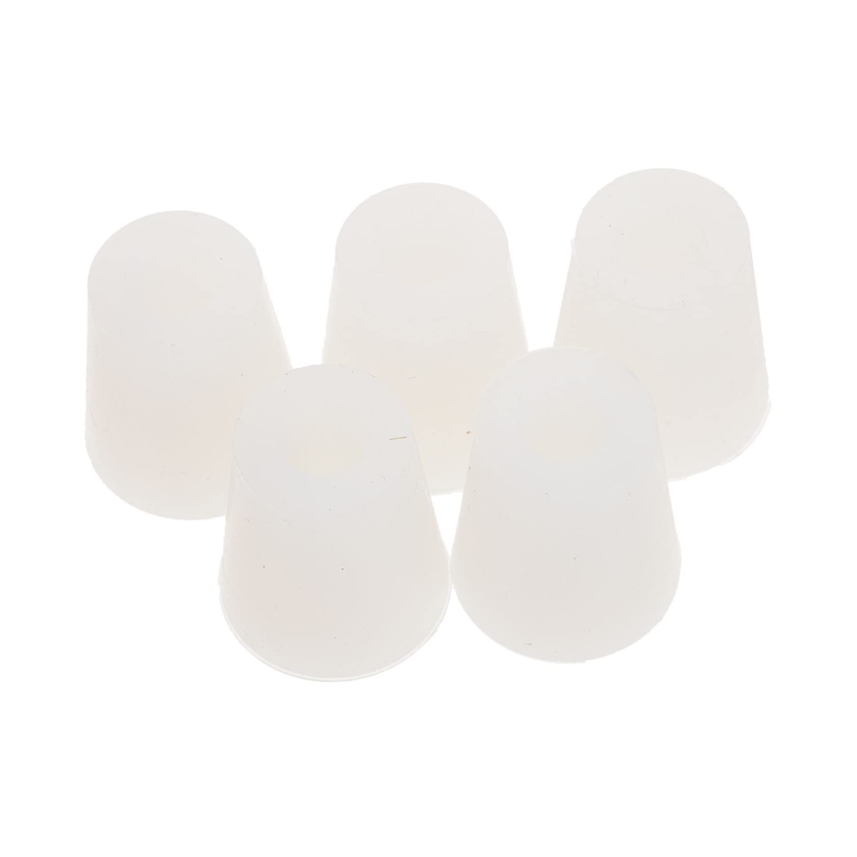 KICHOUSE Lab Test Tube Sealing Plugs 5 Pack Food Grade Silicone Caps Leak