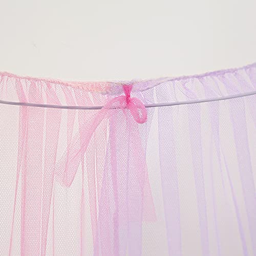 Rainbow Bed Canopy With Lights For Girls, Canopy For Girls Room Bed Netting For Twin Single Full Queen Size Bed,Reading Corners Room Decor For Girls #TOP5