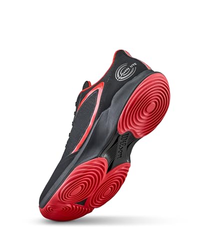 Wilson Hurakn Lite Herren Padel-Schuhe, Stilvolles Design, Atmungsaktiver Komfort, Energetische Unterstützung, Zuverlässiger Grip, Farbe: Schwarz/Infrarot/Weiß, Größe: 9