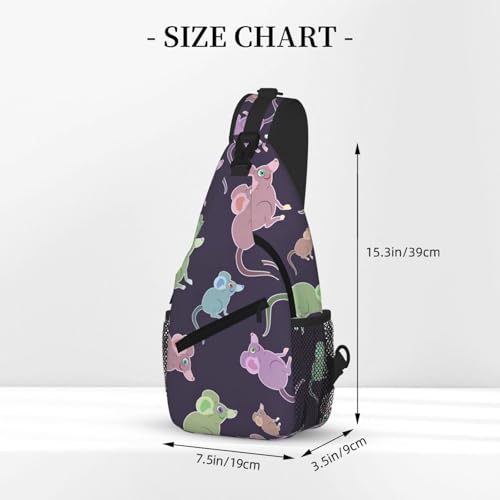 Mochila de pecho cómoda para viajes y senderismo unisex 3