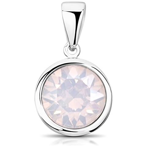 Materia Kristall Anhänger Swarovski Steine opal rosa Cover