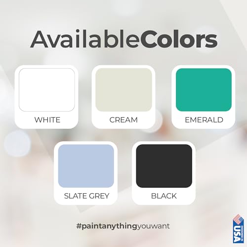 PENTAUSA All in One Paint - Slate Grey, Waterproof Paint for Bathroom, Tub, Tile, Sink, Kitchen Cabinets, Countertops, Wet Surface, 8.45oz