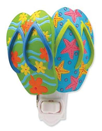 Flip Flop Sandals on Parade Sculpted Resin Night Light