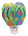 Flip Flop Sandals on Parade Sculpted Resin Night Light
