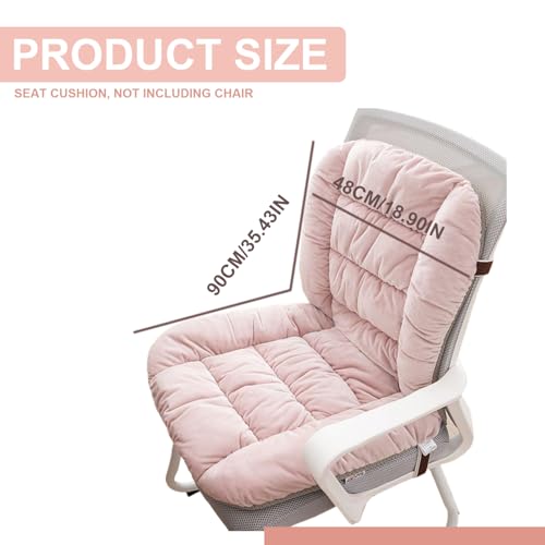 Coussin de chaise rose amovible doux avec dossier chaud et relaxant - 6