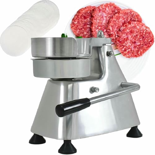 Machine à galettes de hamburger en acier inoxydable robuste, ustensile durable de 130 mm