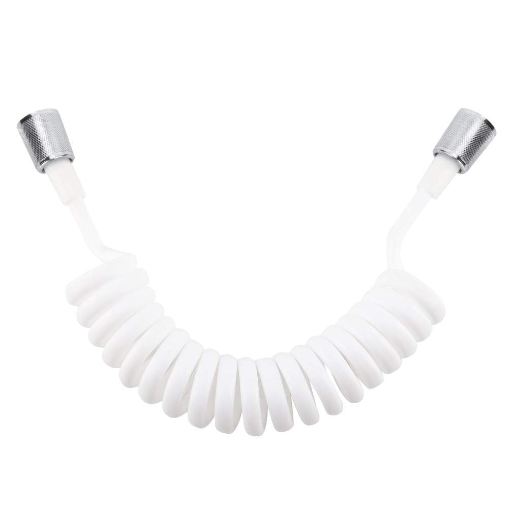 Tubo de resorte para ducha en PVC blanco de alta resistencia para fontanería