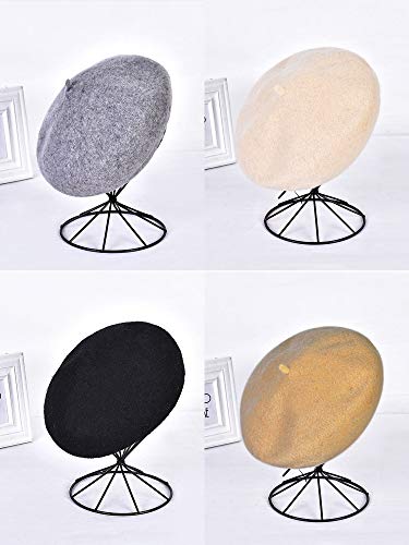 Trounistro 4 Pack Beret Hat French Beret Cap Winter Fashion Solid Color Hat For Women Girls Lady (Color Set 1) #TOP3