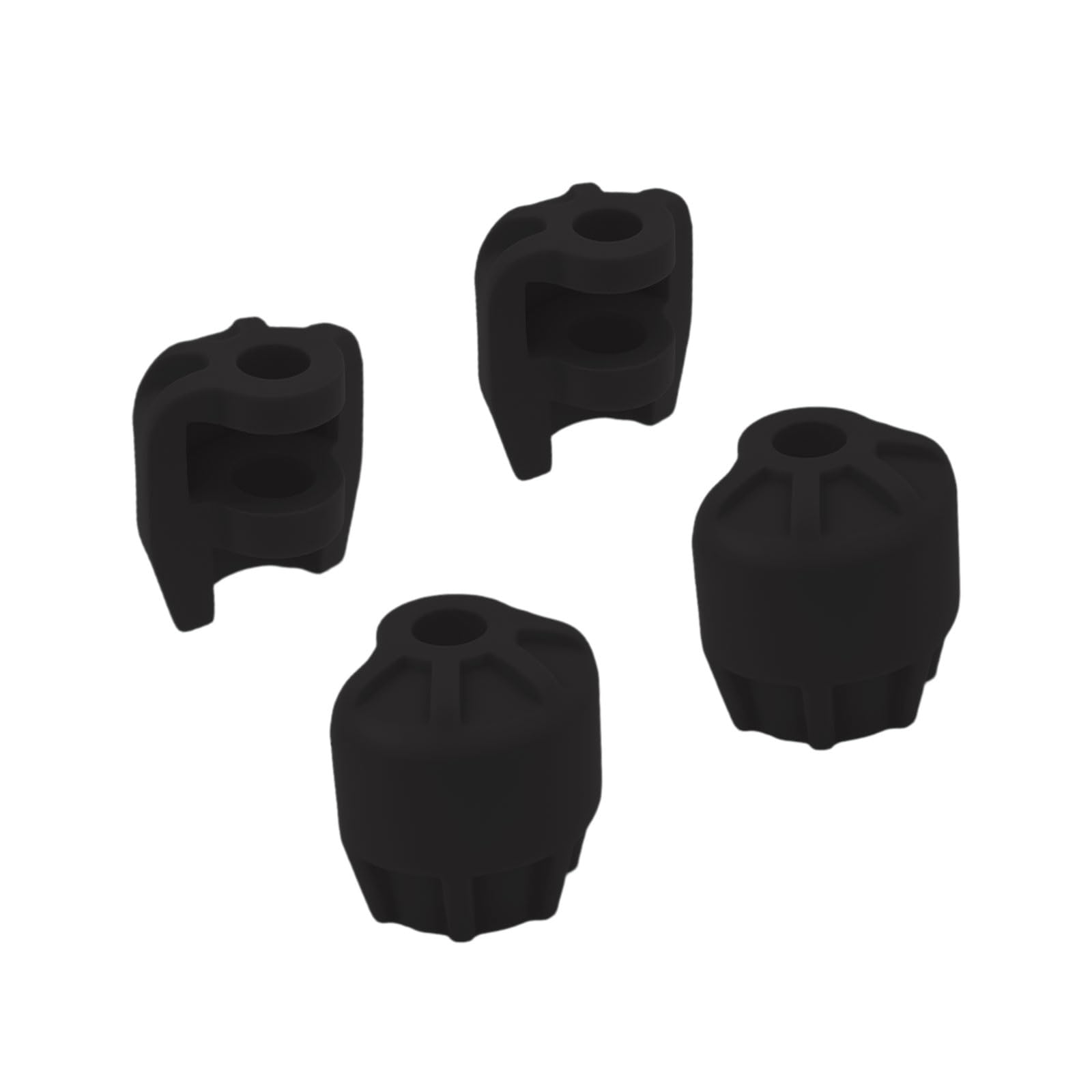 NMNRC 4PCS Plastic Shock Cap Protector for Arrma 1/8 Typhon Kraton Outcast Notorious Talion 1/7 Mojave Infraction Felony Limitless RC Car Upgrades Part Black