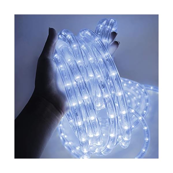 Forever Speed LED Lichterschlauch, Lichtschläuche LED für Außen IP65 Kaltweiß, Wasserfest LED Schlauch für Halloween, Garten, Weihnachten, Hochzeit,Party Beleuchtung Dekoration – Bild 3
