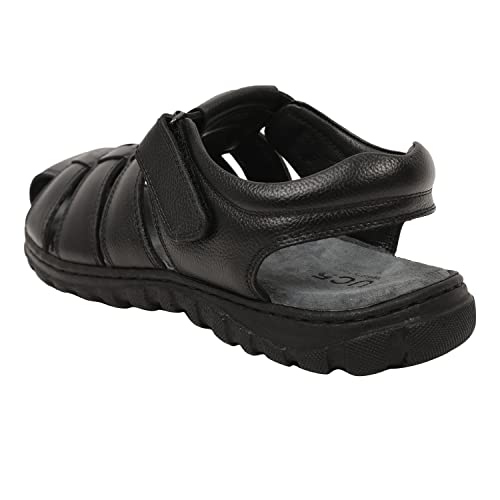 Image of Men's Toe Closed Fisherman Sandals with Memory Foam