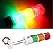 Cufaee Led Signal Tower Stack Lights, 3 Layer Industrial Warning Column Tower Lamp Lights, NO Flashing Indicator Beacon (12V)