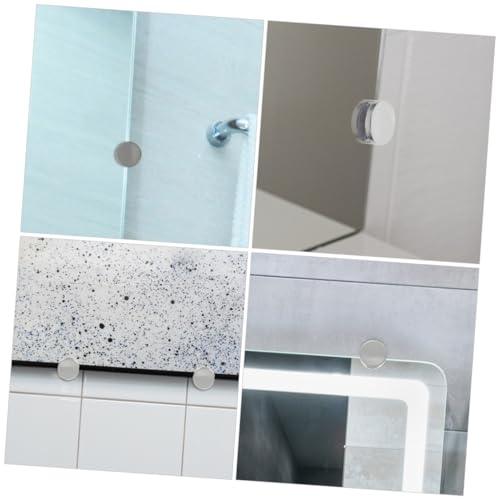 BESTOYARD 8 Unidades Clipe De Espelho Suportes De Espelho Clipes De Espelho Para Montagem Na Parede