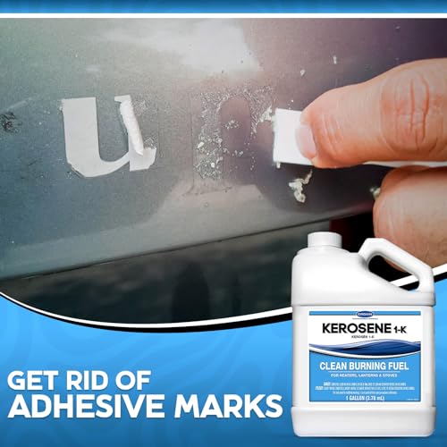 Clean & Safe Kerosene fuel - Crown CR.KE.P.41 1gal Kerosene K-Plastic – Suitable for Indoors – Stoves, Lanterns & Heaters – Remove Tar, Oil & Grease - Available with Centaurus AZ Gloves