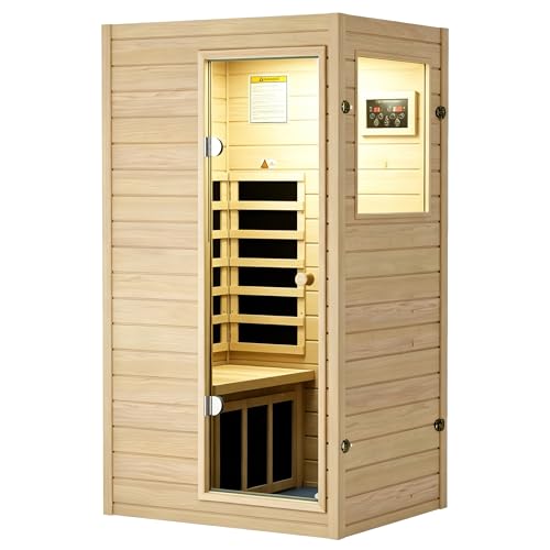 Kanlanth 1 Person Far Infrared Sauna Room, 905W