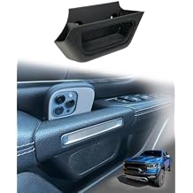 AZUTO Door Side Organizer Storage for RAM 1500 2019+, Front Door Handle Pocket Tray Insert, Bolt-On No Drill, Left Right Set, OEM Fit Look Not Classic