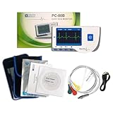 Heal Force Prince 180B Portable ECG Monitor Continuous Measuring With 3-Lead ECG Cable and Electrodes