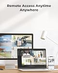 REOLINK 4K Poe IP Système d'appareil photo, détection de personne/de véhicule/d'animal intelligent, laspe de temps, IP67 Sécurité extérieure étanche, enregistrement continu, 512GB microSD Stockage des cartes (non inclus), RLC-820A