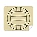 Volleyball Sport Line Drawing Pattern Cleaning Cloth Screen Cleaner 2pcs Suede Fabric