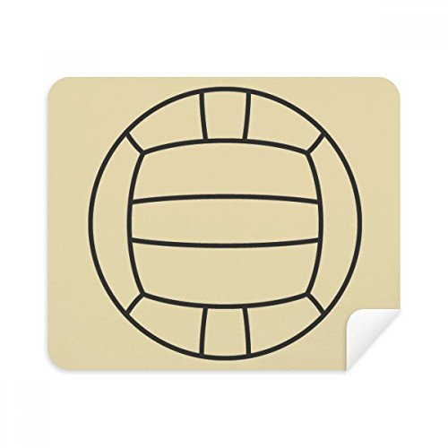 Chiffon de Nettoyage Volley-Ball en Suede pour Écran et Lunettes 2Pcs