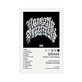 TOBIANG Drake Poster Honestly,Nevermind Music Album Cover Canvas Poster Wall Art Decor Print Picture Paintings for Living Room Bedroom Decoration Unframe: 16x24inch(40x60cm)