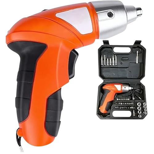 Furadeira Elétrica Parafusadeira Sem Fio 220rpm 100V/240V com Kit Maleta com 45 Peças