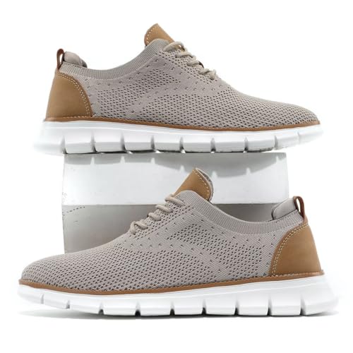 Image of Mens Walking Shoes Casual Fashion Business Dress Comfort Oxfords Shoes Tennis Sneakers Lightweight Soft Sole