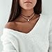Pearl Necklace Single Pearl Choker Necklace for Women Leather Cord Choker Handmade Choker Jewelry Gift