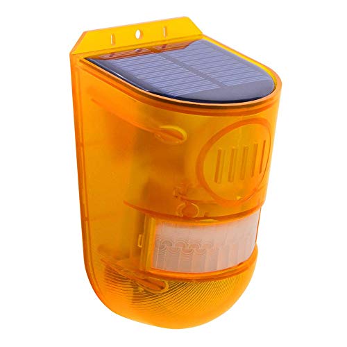 YUOKI99 Solar Sicherheits Licht Alarm, 1/2 Packung 129dB Warnung laut Sirene Solarlicht Energiesparend IP65 Wasserdicht Pir LED Bewegungsmelder Blinkende Lampe Für Außen Bauernhof Scheune Garten Cover