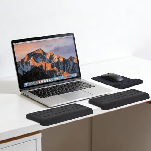Coudière de bureau antidérapante support ergonomique de table noir lot de 3