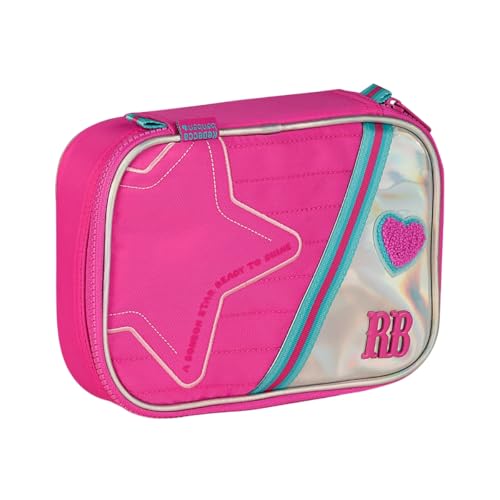 Estojo Holográfico Box Rebecca Bonbon Juvenil 36 Elásticos - Rosa