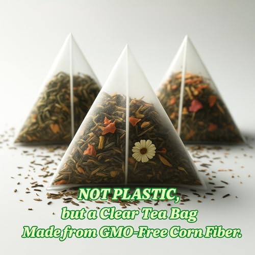 Tozzy Organic Turmeric Ginger Tea – 100 Count, Plant-Based Pyramid Tea Bags - Thumbnail 4