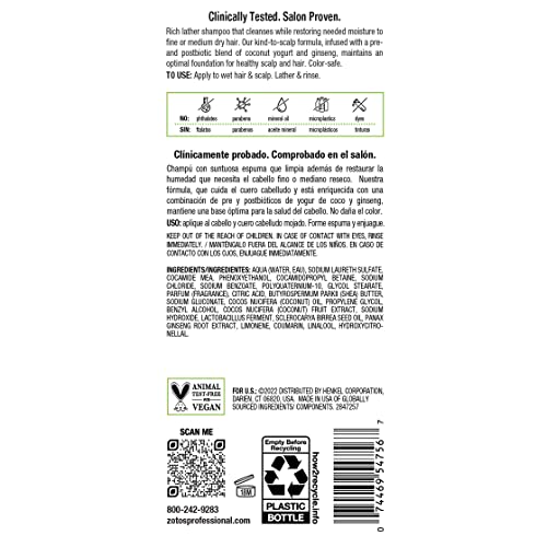 Biotera Moisturizing Hydrating Shampoo | Dry, Medium, Fine Hair | Microbiome Friendly | Vegan & Cruelty Free | Paraben Free | Color-Safe | 32 Fl Oz #TOP7