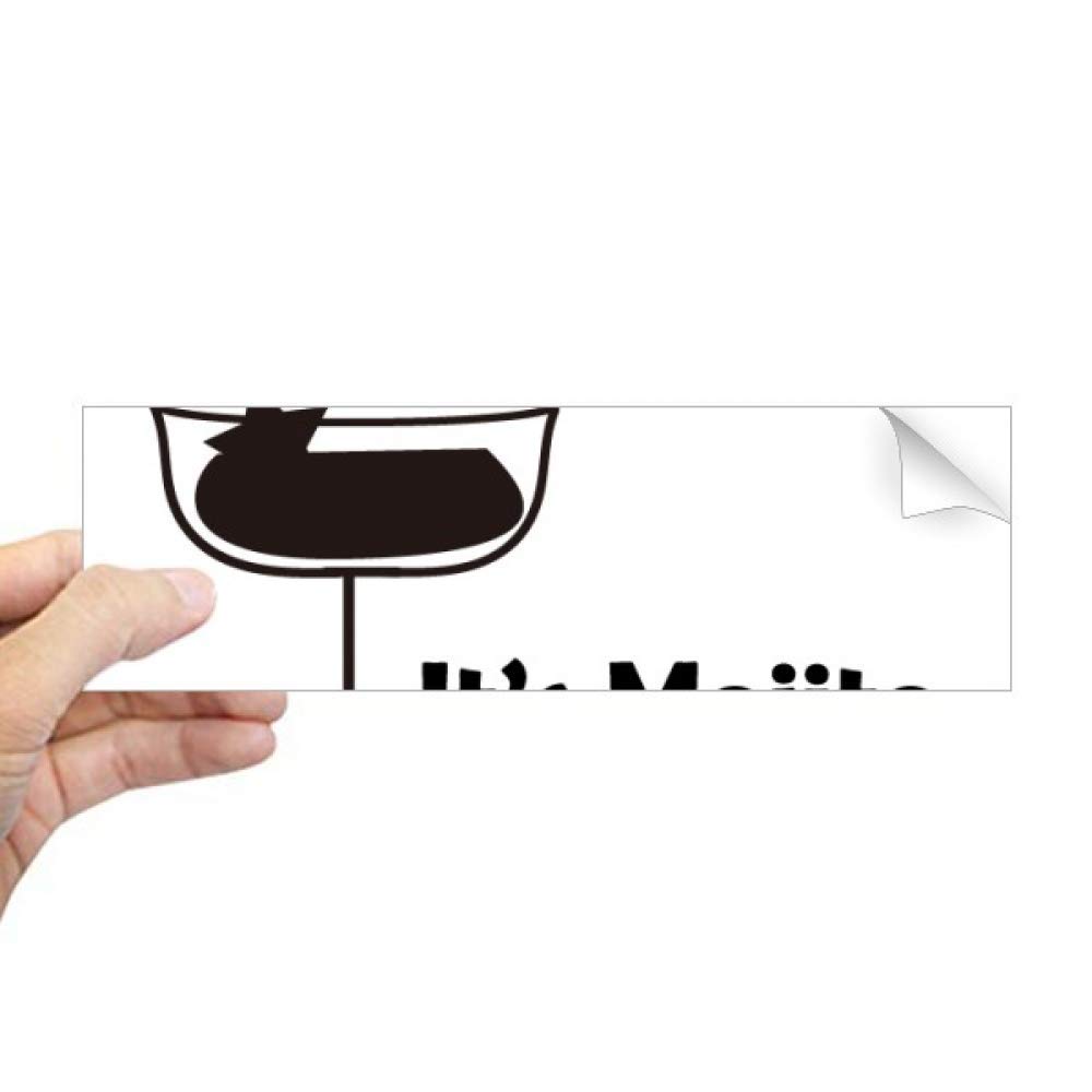 Sticker rectangulaire Mojito autocollant vitre et film décoratif